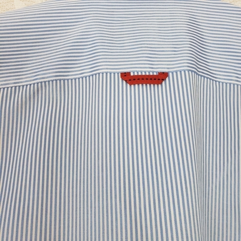 Sloane 044 Long-Sleeve Stripe Dress Shirt Size 3XL - Picture 8 of 13